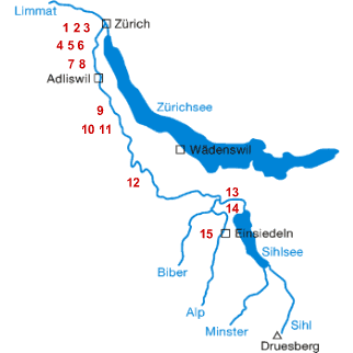 NahReisen 06 SIHL - Flussverlauf mit Reisezielen