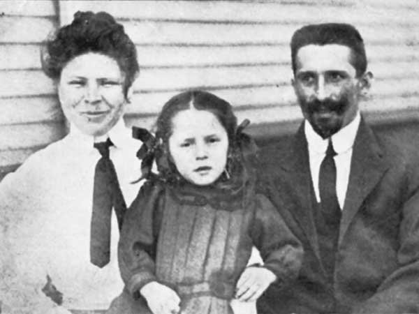 Luise und Anton Kink mit Tochter Luise