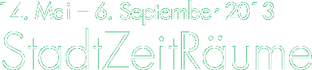 Titel StadtZeitRäume